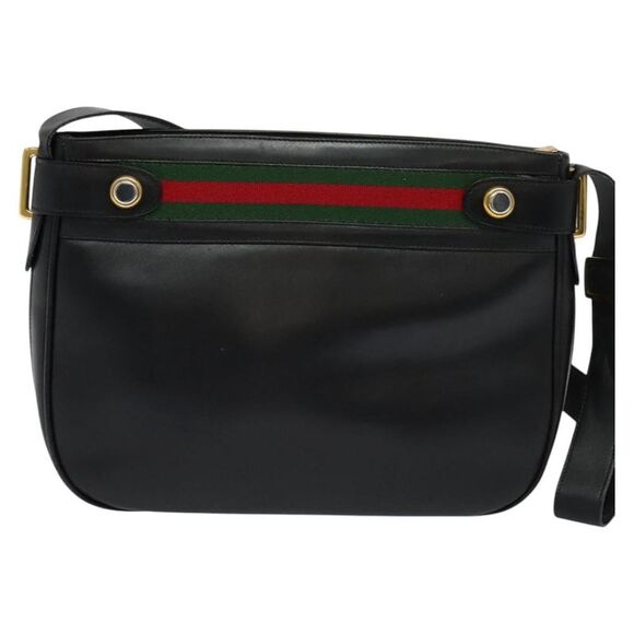 Gucci Ophidia Black Leather Shoulder Bag (Pre-Owned) - Picture 1 of 16